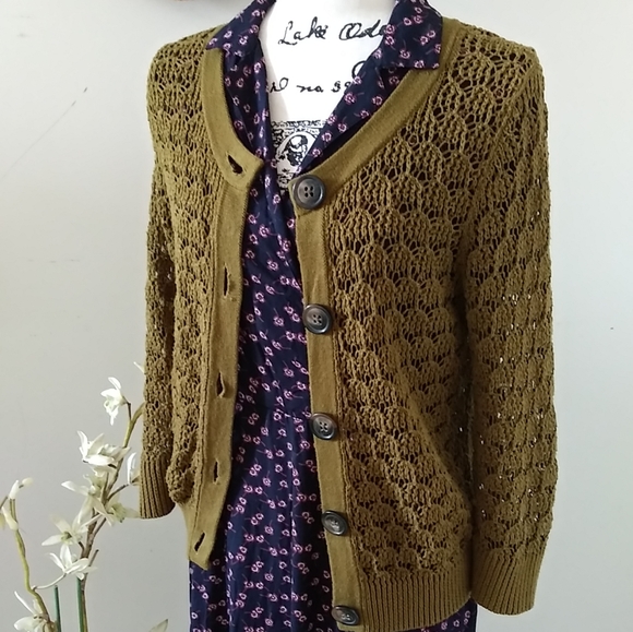 🌵VINTAGE OLD NAVY COTTON KNIT SWEATER - Picture 1 of 10